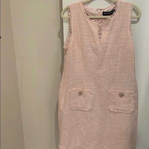 Karl Lagerfeld pink tweed dress